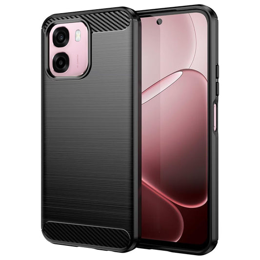 Ovitek za Oppo A6 4G, Techsuit, Carbon, Črn