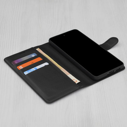 Ovitek za Oppo A6 4G, Techsuit, Leather Folio, črn
