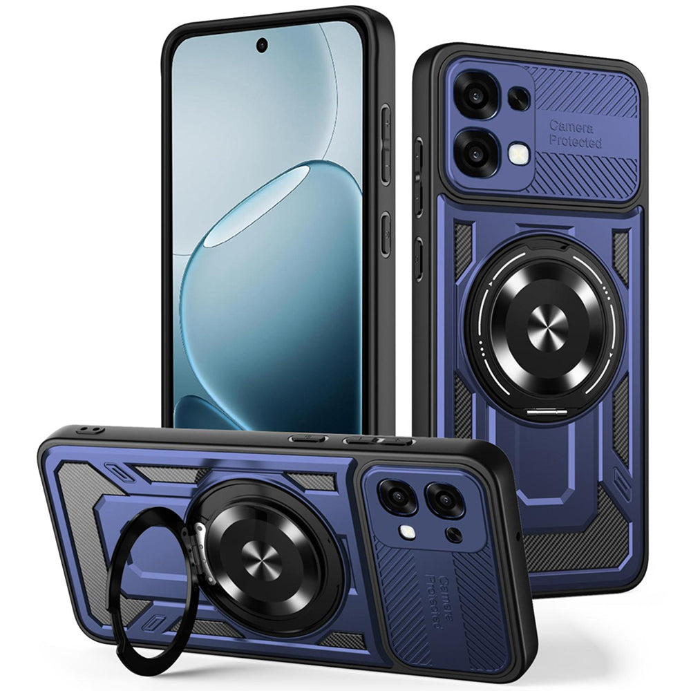 Ovitek za Oppo A6 Pro 5G / A6 Pro 4G, Techsuit, RuggedCam, Modra