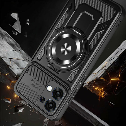 Ovitek za Oppo A6 Pro 5G / A6 Pro 4G, Techsuit, RuggedCam, Vijoličen