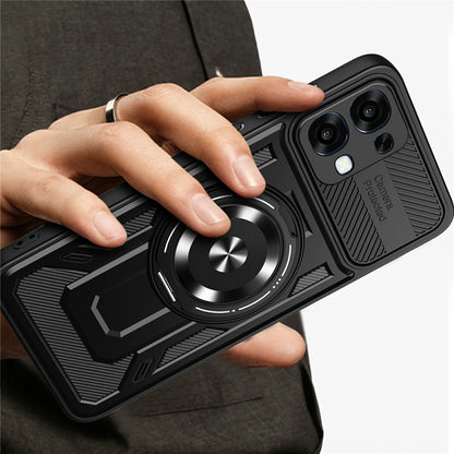 Ovitek za Oppo A6 Pro 5G / A6 Pro 4G, Techsuit, RuggedCam, Vijoličen