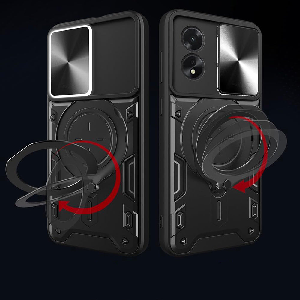 Ovitek za Oppo A60, Techsuit, CamGuard Pro, Rdeč