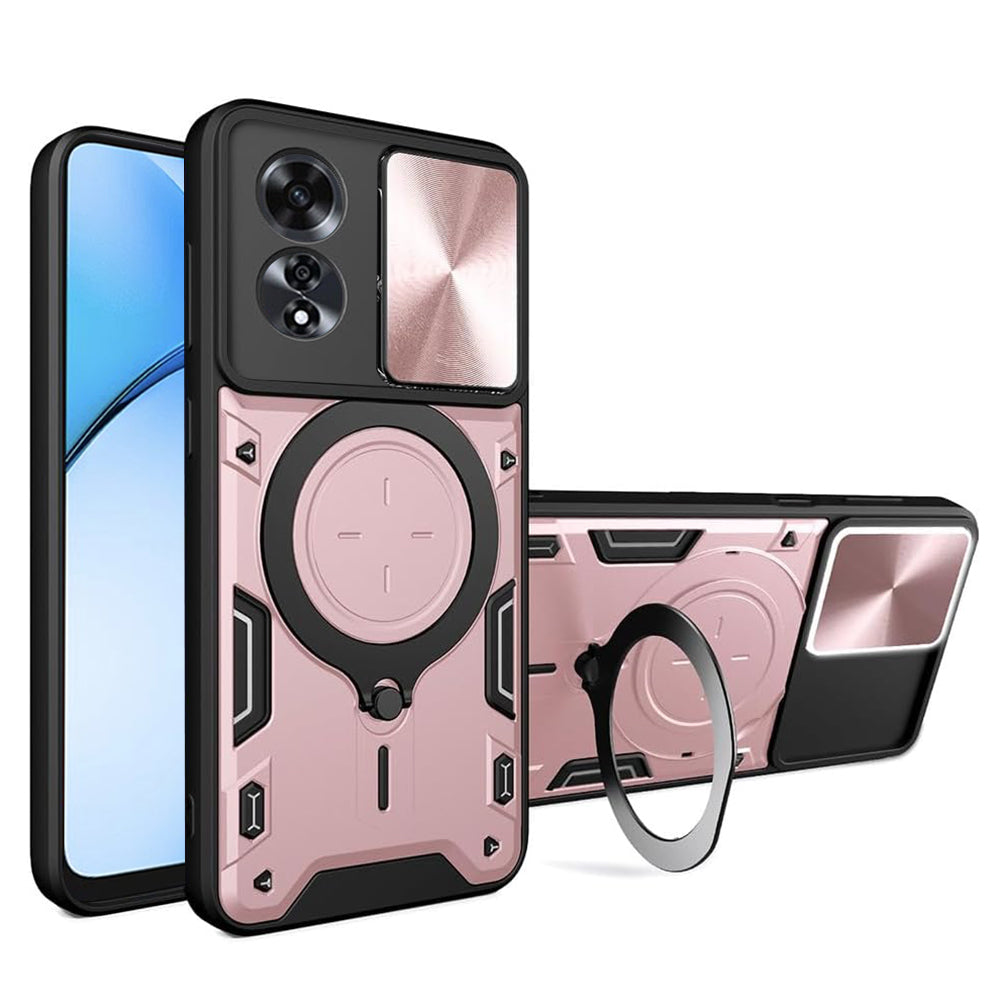 Ovitek za Oppo A60, Techsuit, CamGuard Pro, rožnato zlata