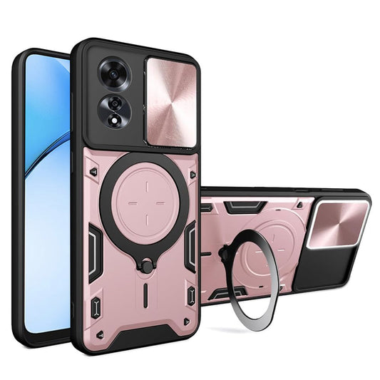 Ovitek za Oppo A60, Techsuit, CamGuard Pro, rožnato zlata