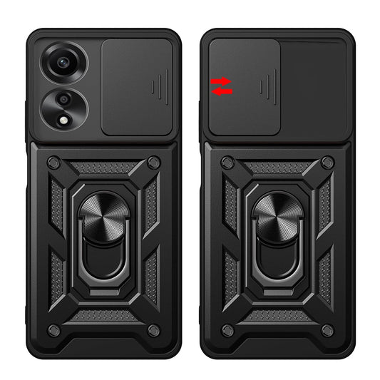 Ovitek za Oppo A60, Techsuit, CamShield, Črn