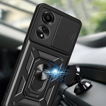 Ovitek za Oppo A60, Techsuit, CamShield, Črn