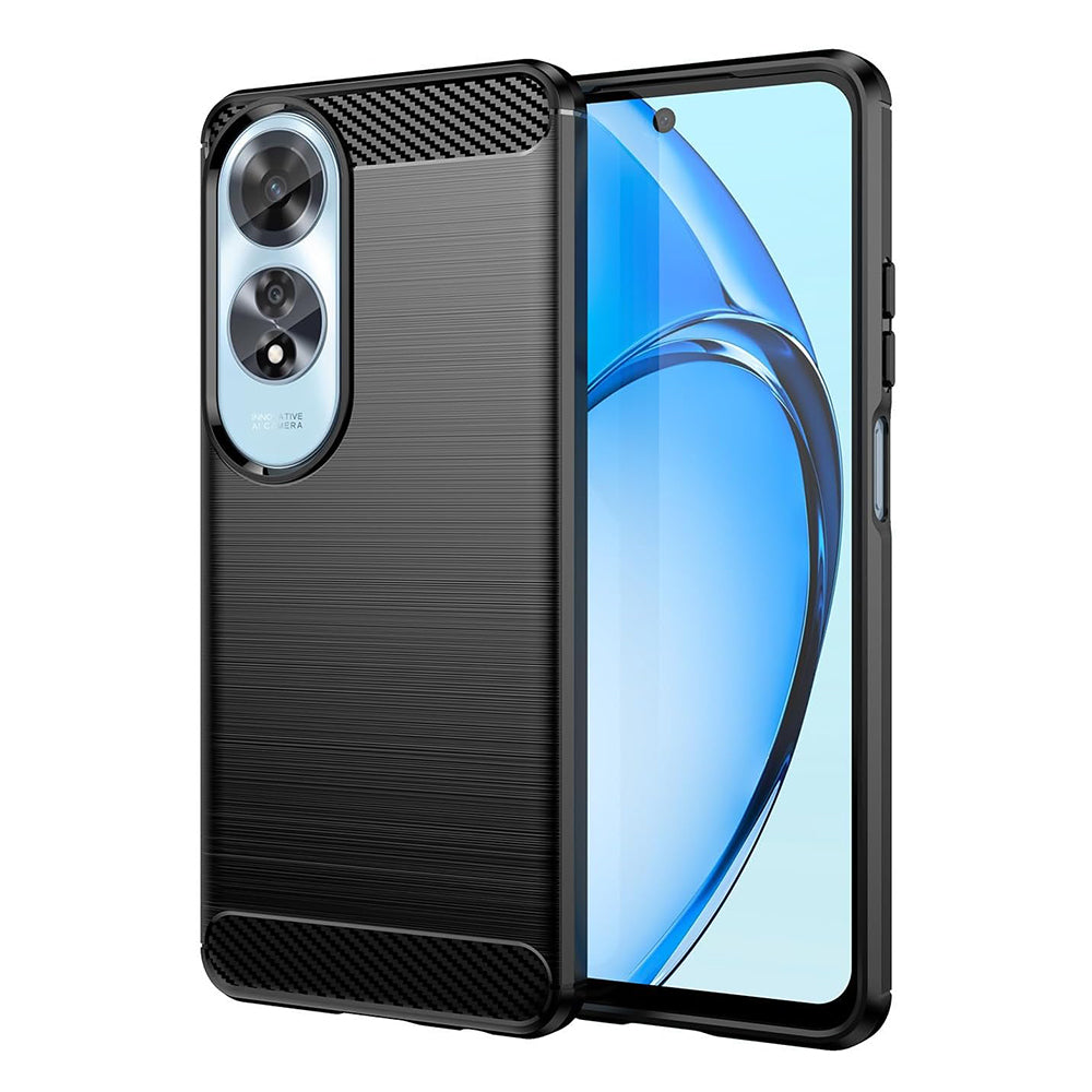 Ovitek za Oppo A60, Techsuit, Karbon, Črn