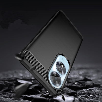Ovitek za Oppo A60, Techsuit, Karbon, Črn