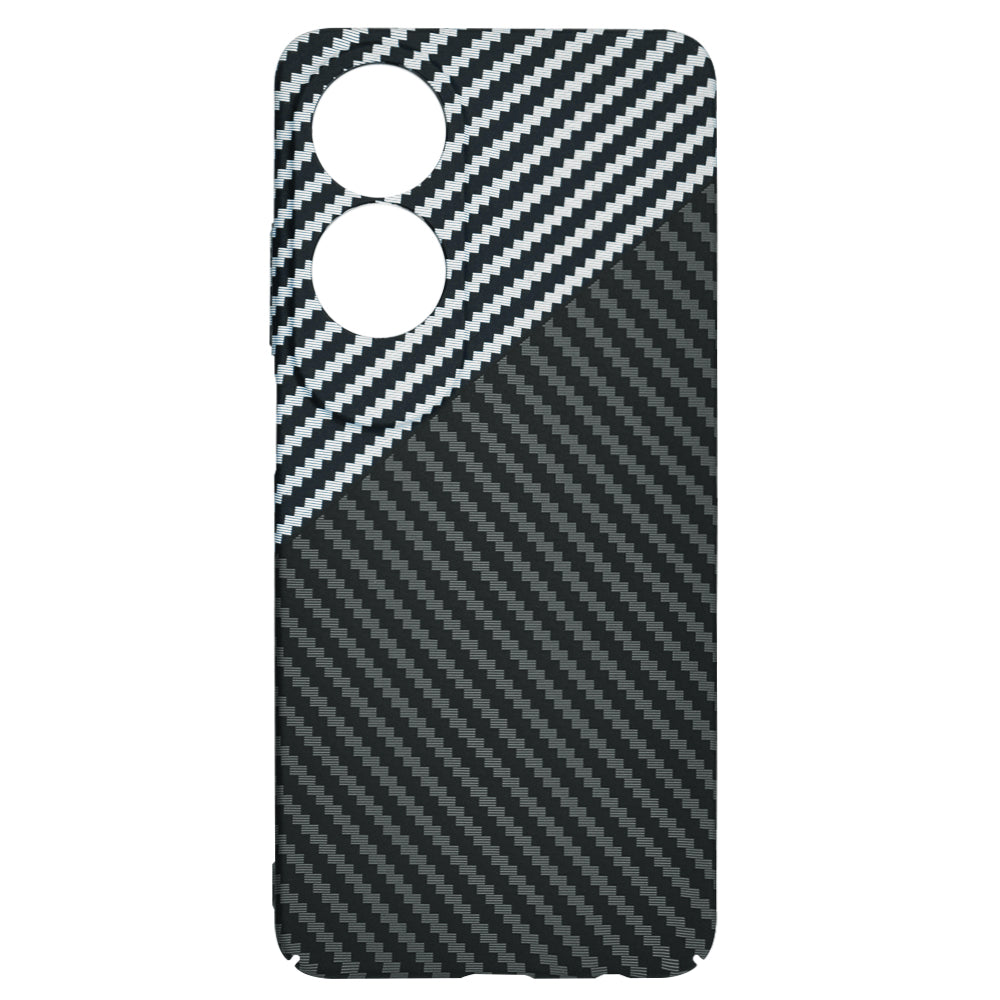 Ovitek za Oppo A60, Techsuit, Carbonite FiberShell, Črno Siva