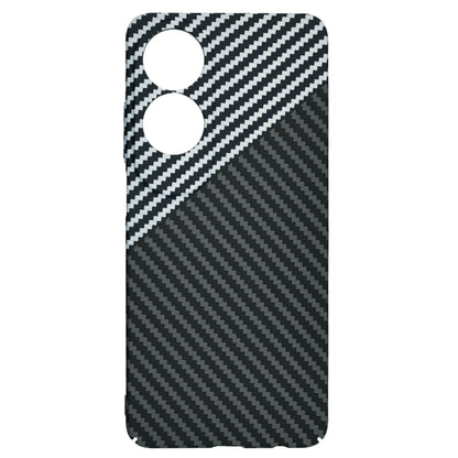 Ovitek za Oppo A60, Techsuit, Carbonite FiberShell, Črno Siva