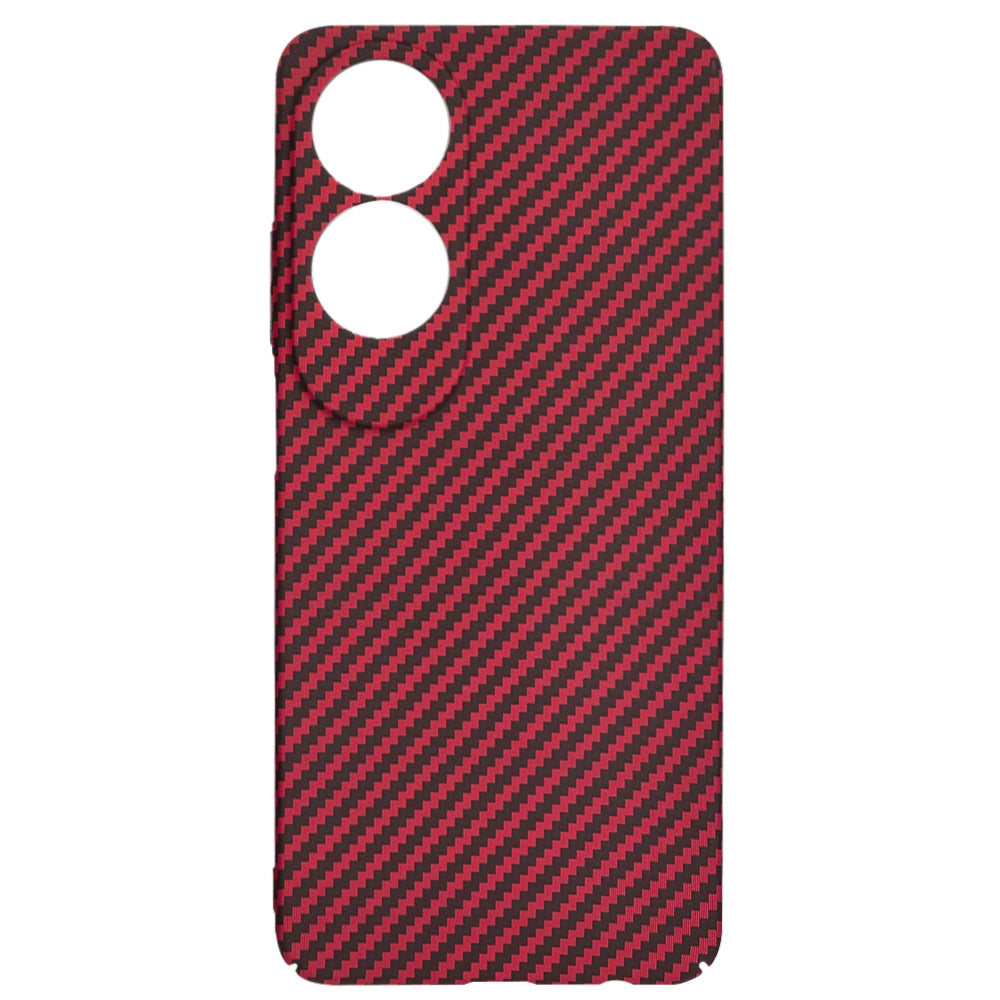 Ovitek za Oppo A60, Techsuit, Carbonite FiberShell, Rdeč