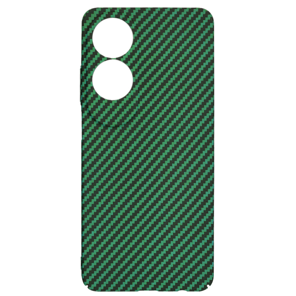 Ovitek za Oppo A60, Techsuit, Carbonite FiberShell, Zelen