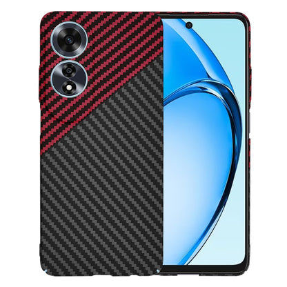 Ovitek za Oppo A60, Techsuit, Carbonite FiberShell, Črno Rdeč