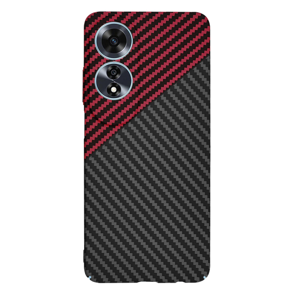 Ovitek za Oppo A60, Techsuit, Carbonite FiberShell, Črno Rdeč