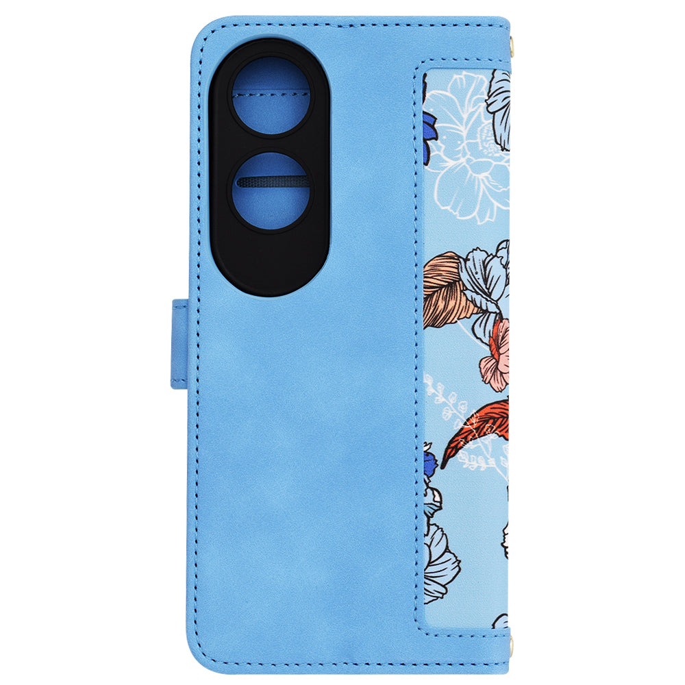 Ovitek za Oppo A60, Techsuit, FlipCraft, modra