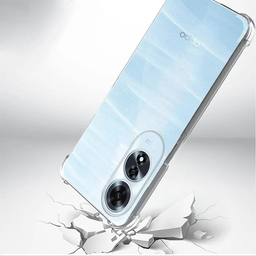 Ovitek za Oppo A60, Techsuit, Proti udarcem Prozoren