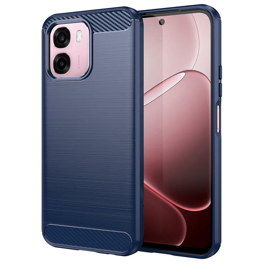 Ovitek za Oppo A6k 4G / A6x 4G / A6x / A6 4G, Techsuit, ogljik, modra