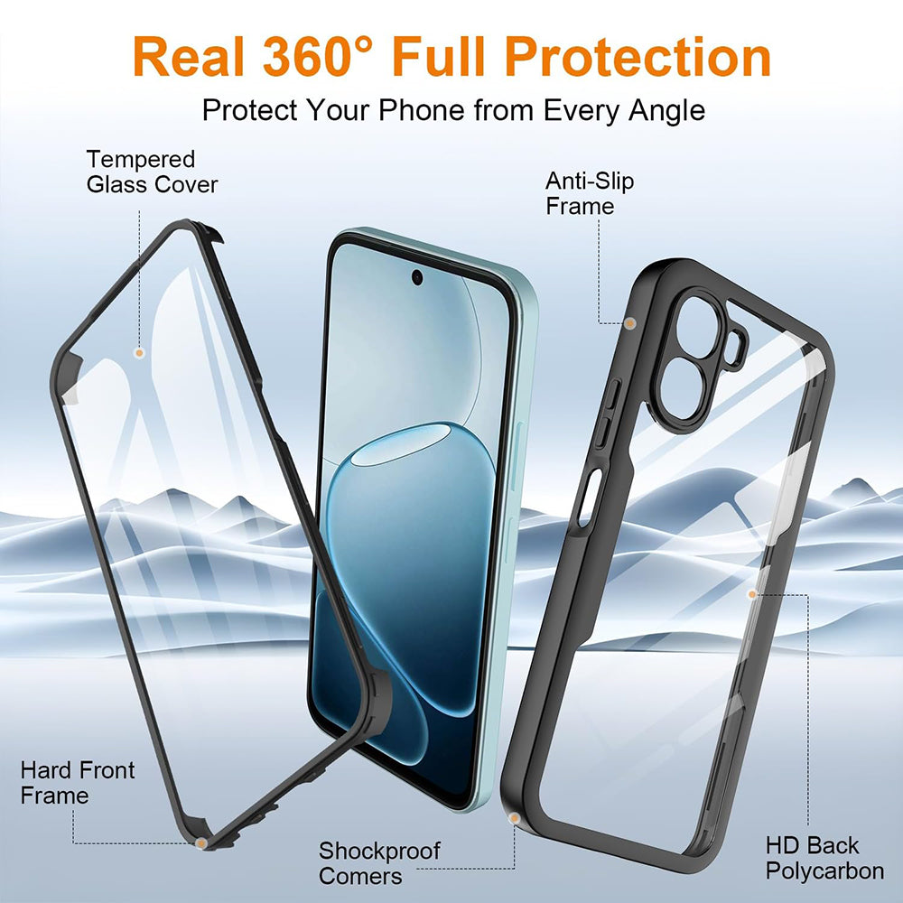 Ovitek za Oppo A6k 4G / A6x 4G / A6x, Techsuit, ColorVerse 360, Črn