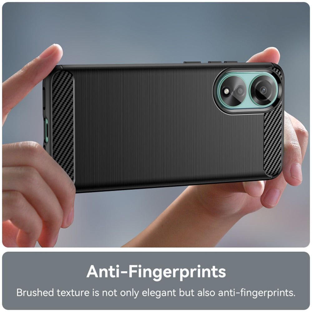 Ovitek za Oppo A78 4G, Techsuit, Karbon, Črn