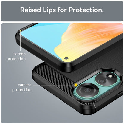 Ovitek za Oppo A78 4G, Techsuit, Karbon, Črn