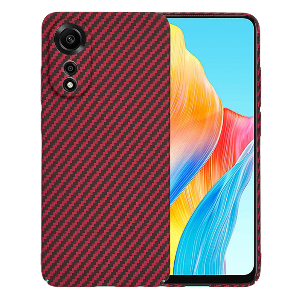 Ovitek za Oppo A78 4G, Techsuit, Carbonite FiberShell, rdeč