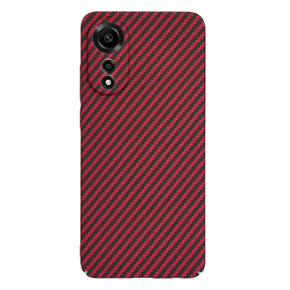 Ovitek za Oppo A78 4G, Techsuit, Carbonite FiberShell, rdeč