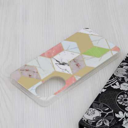Ovitek za Oppo A78 4G, Techsuit, Marble, vijoličen