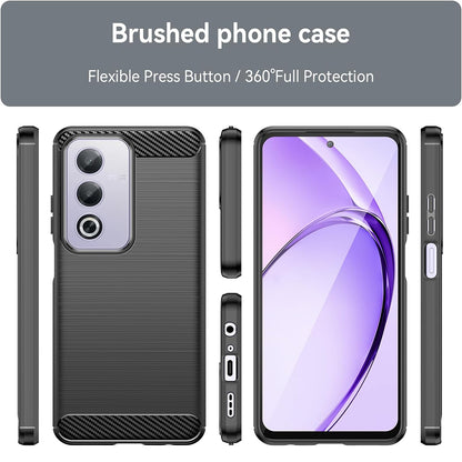 Case for Oppo A80, Techsuit, Carbon, Black