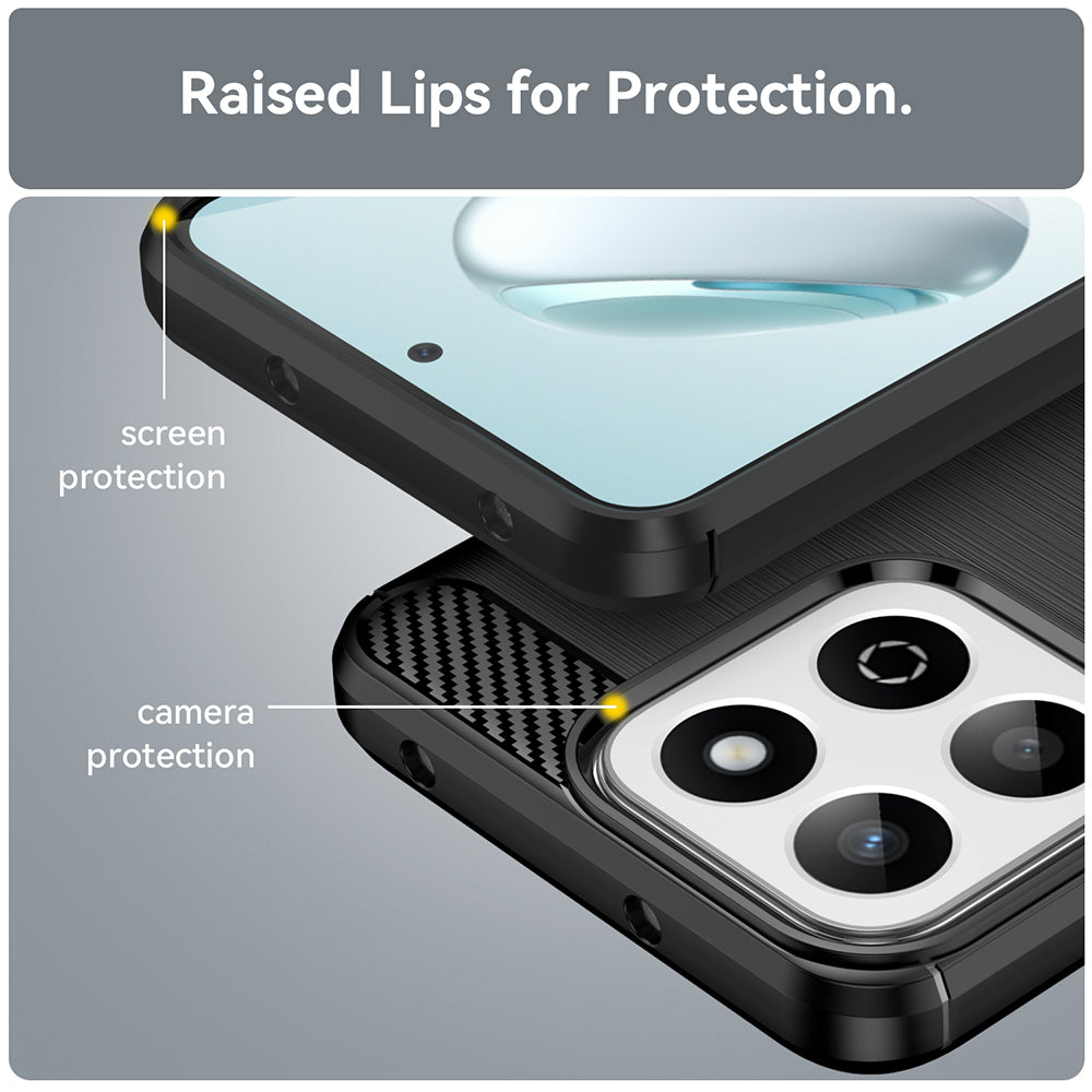 Case for Oppo A80, Techsuit, Carbon, Black