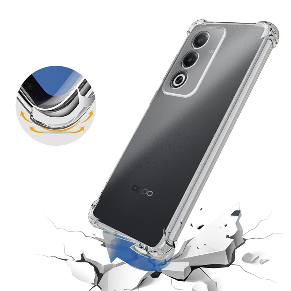Case for Oppo A80, Techsuit, Shockproof Clear, Transparent