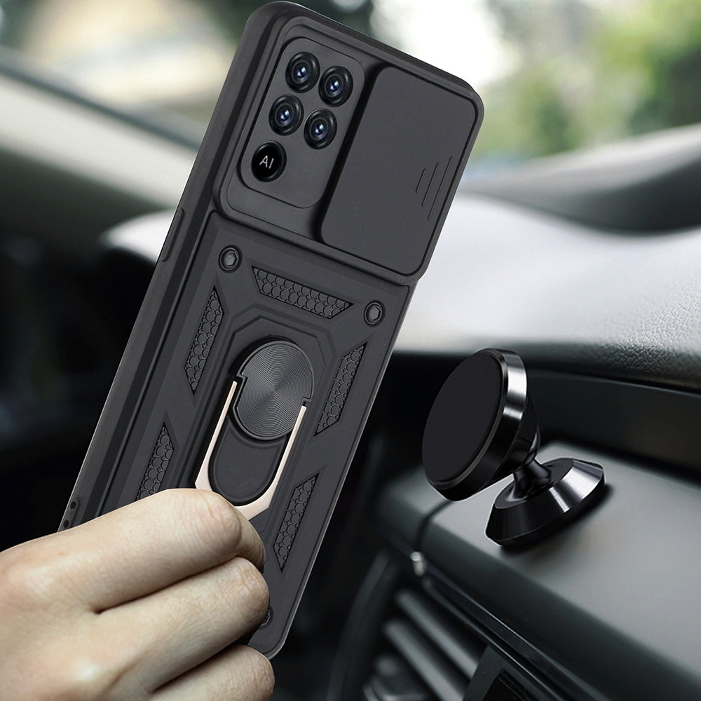 Ovitek za Oppo A94 / Reno5 Lite, Techsuit, CamShield, Črn