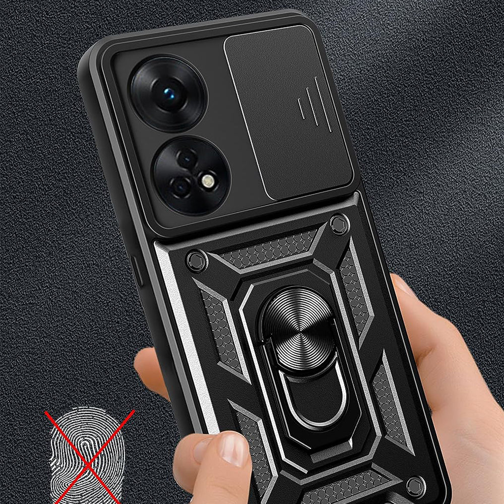 Ovitek za Oppo A98, Techsuit, CamShield, črn