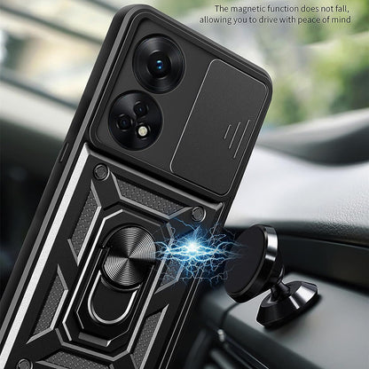 Ovitek za Oppo A98, Techsuit, CamShield, črn