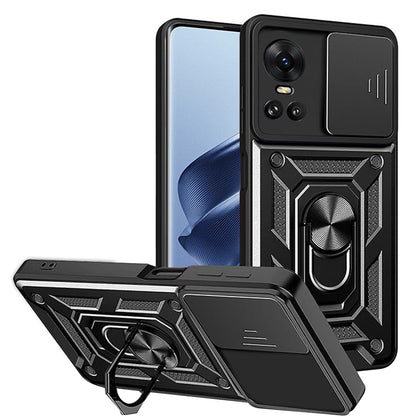 Ovitek za Oppo Reno10 / Reno10 Pro, Techsuit, CamShield, Črn