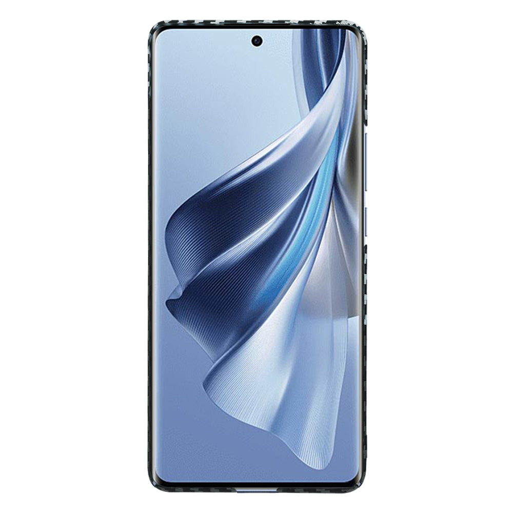 Ovitek za Oppo Reno10 / Reno10 Pro, Techsuit, Carbonite FiberShell, Črno Siva