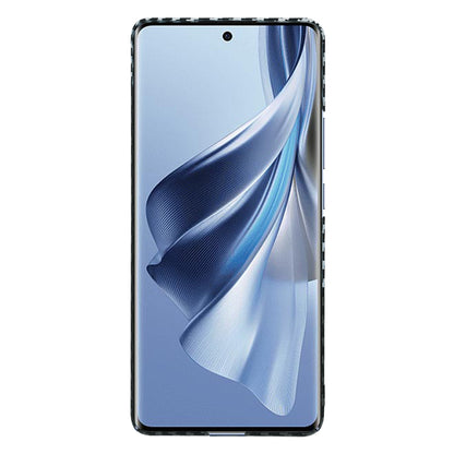 Ovitek za Oppo Reno10 / Reno10 Pro, Techsuit, Carbonite FiberShell, Črno Siva