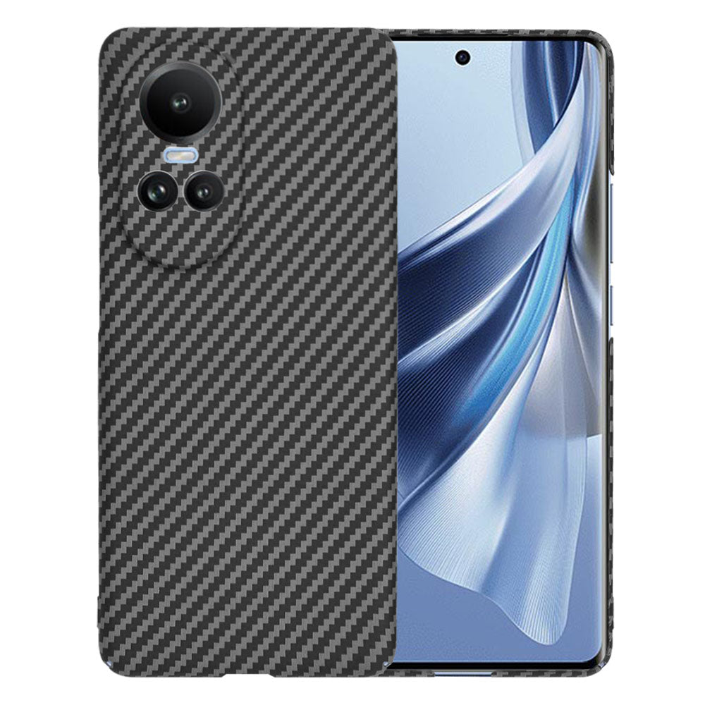 Ovitek za Oppo Reno10 / Reno10 Pro, Techsuit, Carbonite FiberShell, Črn