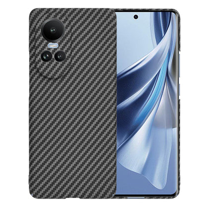 Ovitek za Oppo Reno10 / Reno10 Pro, Techsuit, Carbonite FiberShell, Črn