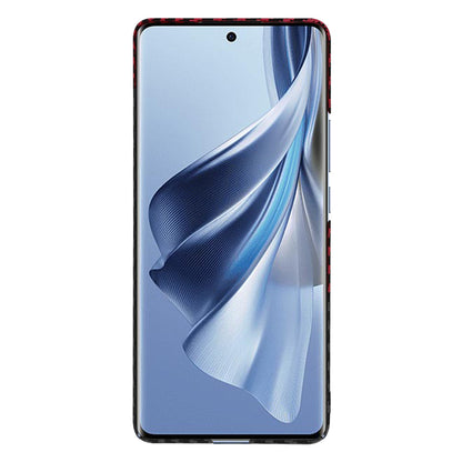 Ovitek za Oppo Reno10 / Reno10 Pro, Techsuit, Carbonite FiberShell, Črno Rdeč