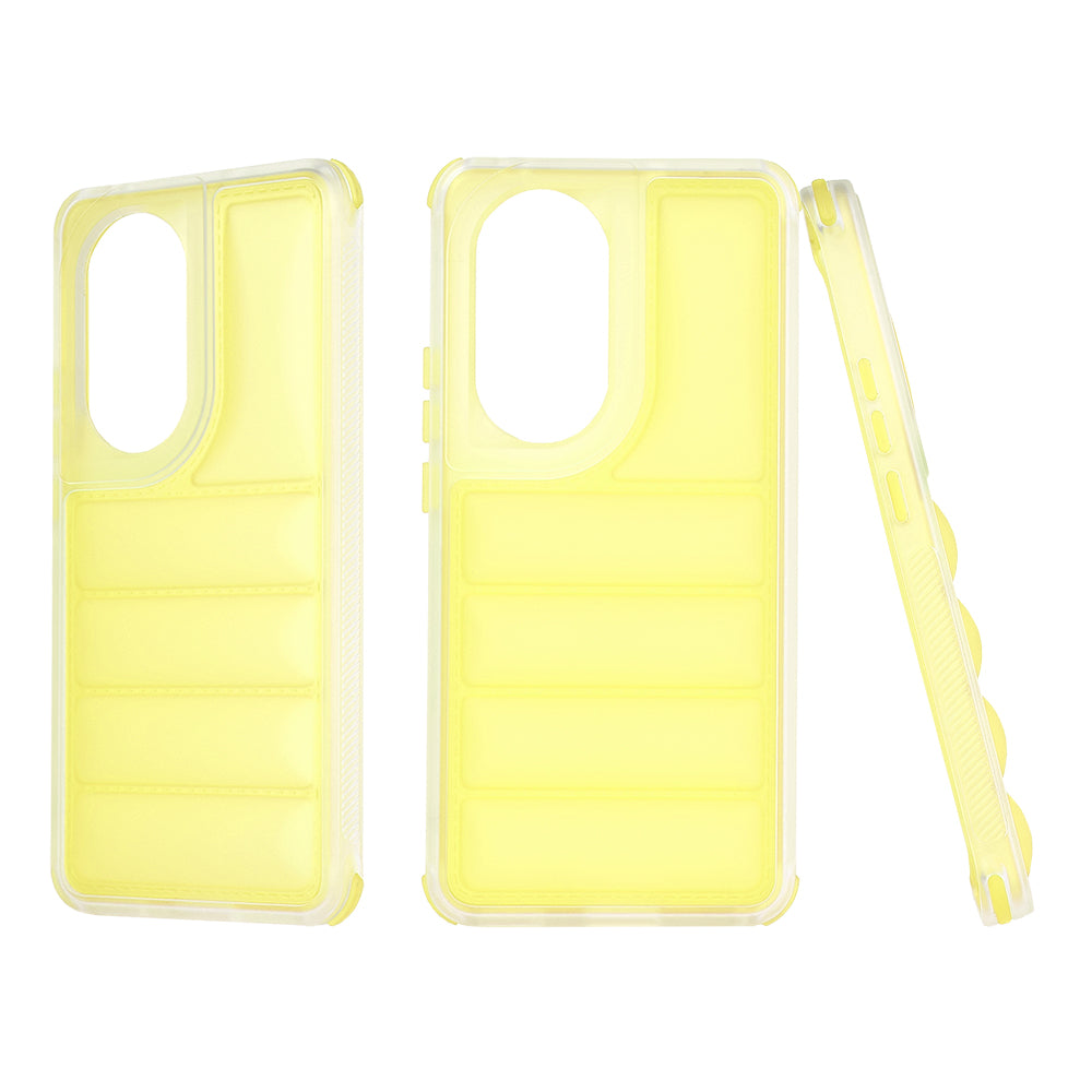 Ovitek za Oppo Reno10 / Reno10 Pro, Techsuit, Wave Shield, rumen