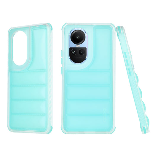 Ovitek za Oppo Reno10 / Reno10 Pro, Techsuit, Wave Shield, Turkizna