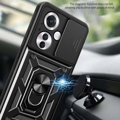 Ovitek za Oppo Reno11 F, Techsuit, CamShield, Črn