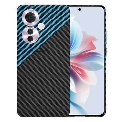 Ovitek za Oppo Reno11 F, Techsuit, Carbonite FiberShell, Črna Bleu