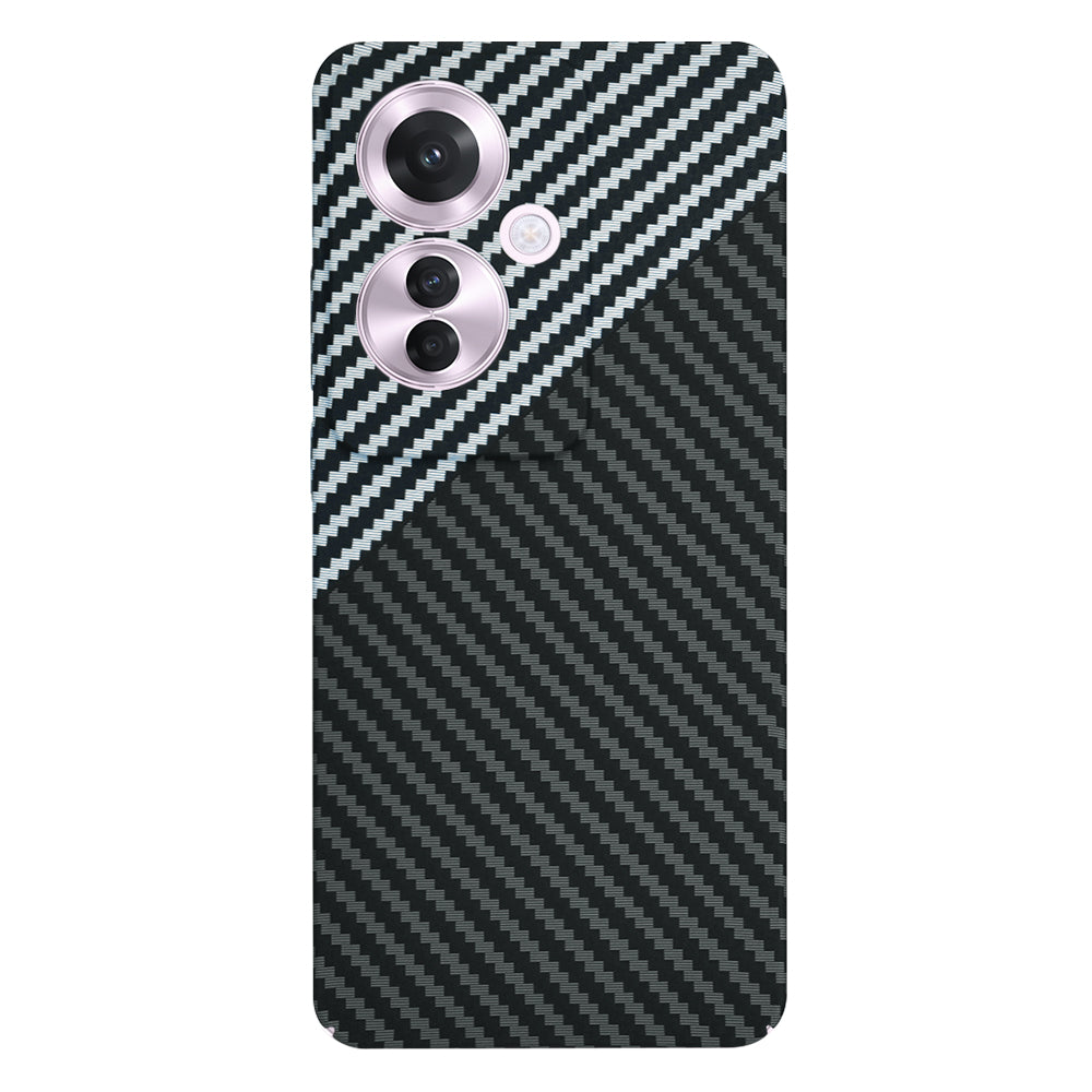 Ovitek za Oppo Reno11 F, Techsuit, Carbonite FiberShell, Črno Siva