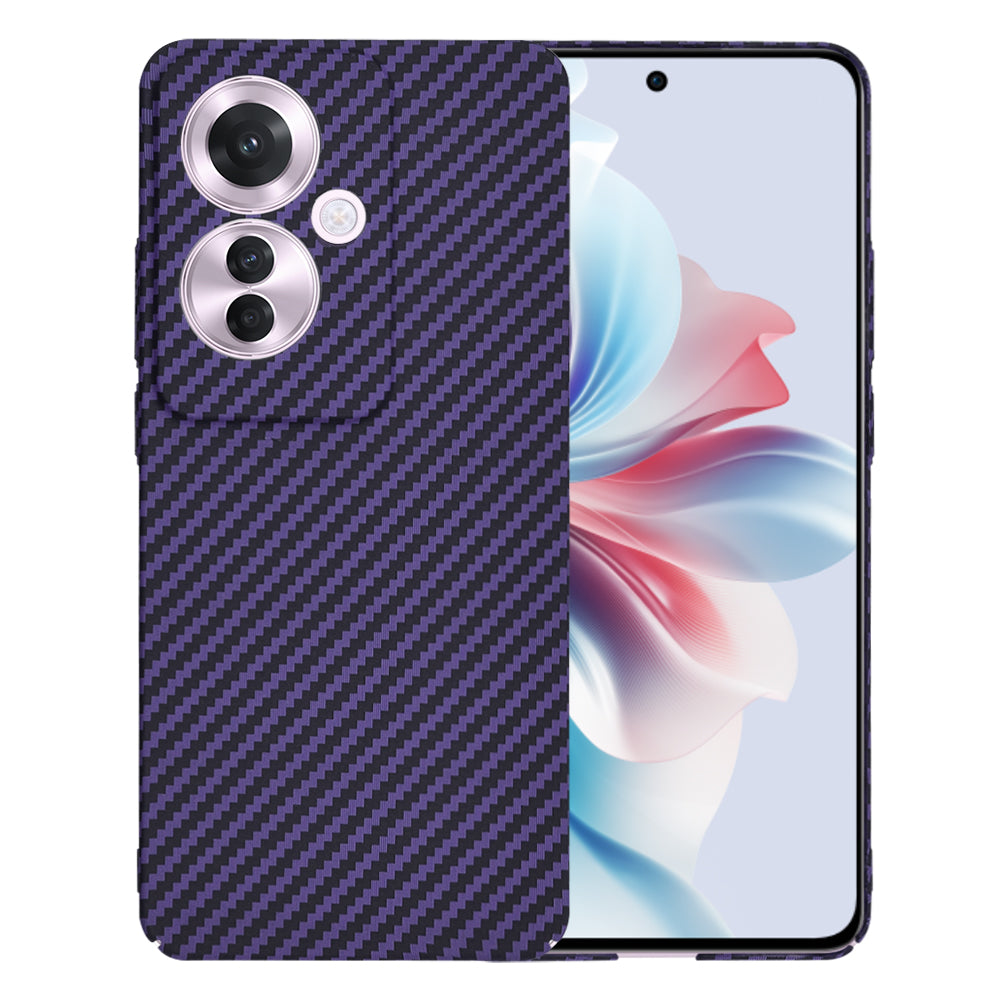 Ovitek za Oppo Reno11 F, Techsuit, Carbonite FiberShell, Vijoličen