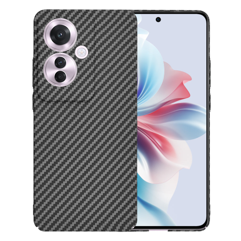 Ovitek za Oppo Reno11 F, Techsuit, Carbonite FiberShell, Črn