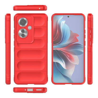 Ovitek za Oppo Reno11 F, Techsuit, Magic Shield, rdeč
