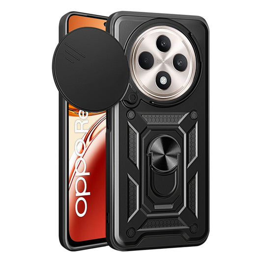 Ovitek za Oppo Reno12 FS 5G / Reno12 FS 4G / Reno12 F 4G / Reno12 F, Techsuit, CamShield, Črn