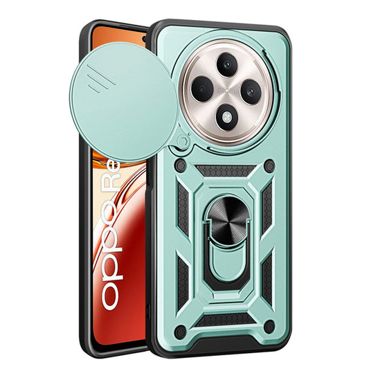 Ovitek za Oppo Reno12 FS 5G / Reno12 FS 4G / Reno12 F 4G / Reno12 F, Techsuit, CamShield, Zeleno