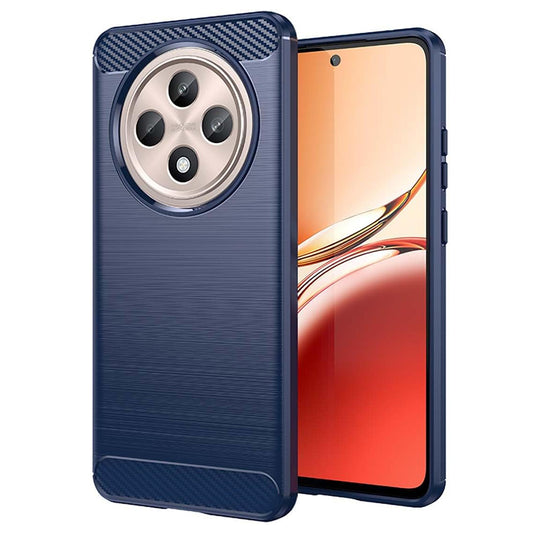 Ovitek za Oppo Reno12 FS 5G / Reno12 FS 4G / Reno12 F 4G / Reno12 F, Techsuit, ogljik, modra